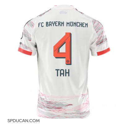 Muški Nogometni Dres Bayern Munich Jonathan Tah #4 Gostujuci 2025-26 Kratak Rukav Muški Nogometni Dres Bayern Munich Jonathan Tah #4 Gostujuci 2025-26 Kratak Rukav